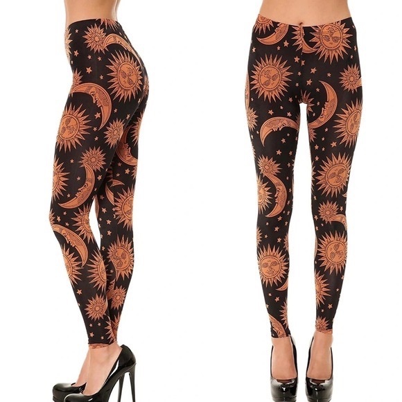 See You Monday Pants - See You Monday Sun Moon & Stars leggings - M Medium